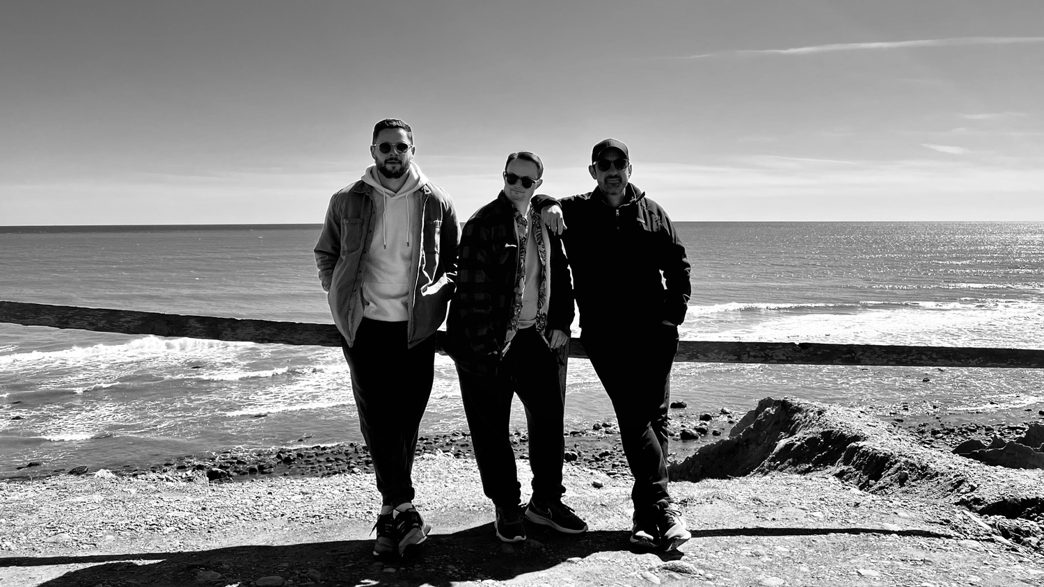 Steven Salton, Bryan Salton and Kyle Young in Montauk. COURTESY STEVEN SALTON