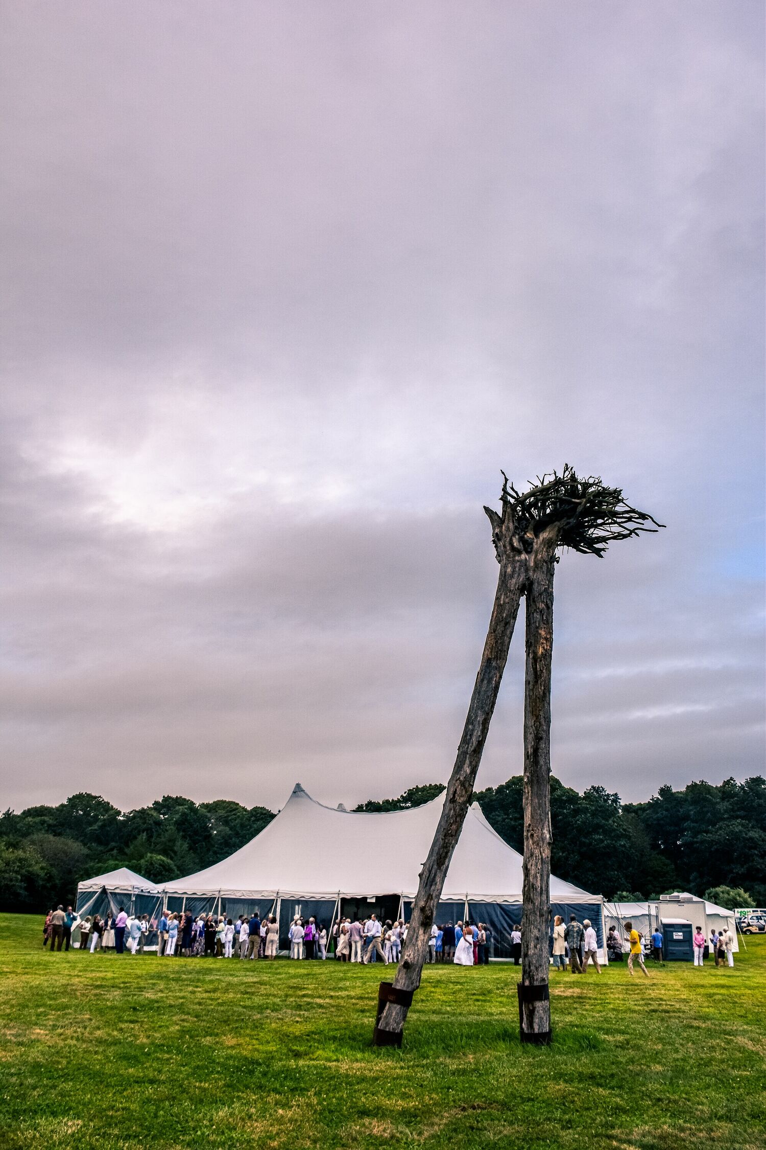 A 2024 BCMF performance in the Sculpture Garden at Channing Daughters. MICHAEL LAWRENCE