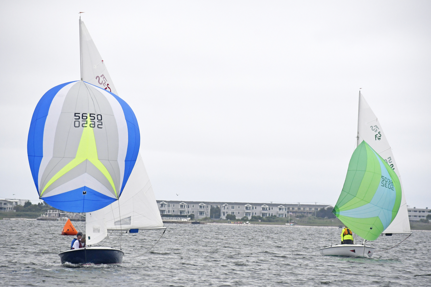 Vin Sweeney. Ed Surgan, Steve Smetana, left, have a short lead on Suzanne and Jim Hulme.  DREW BUDD