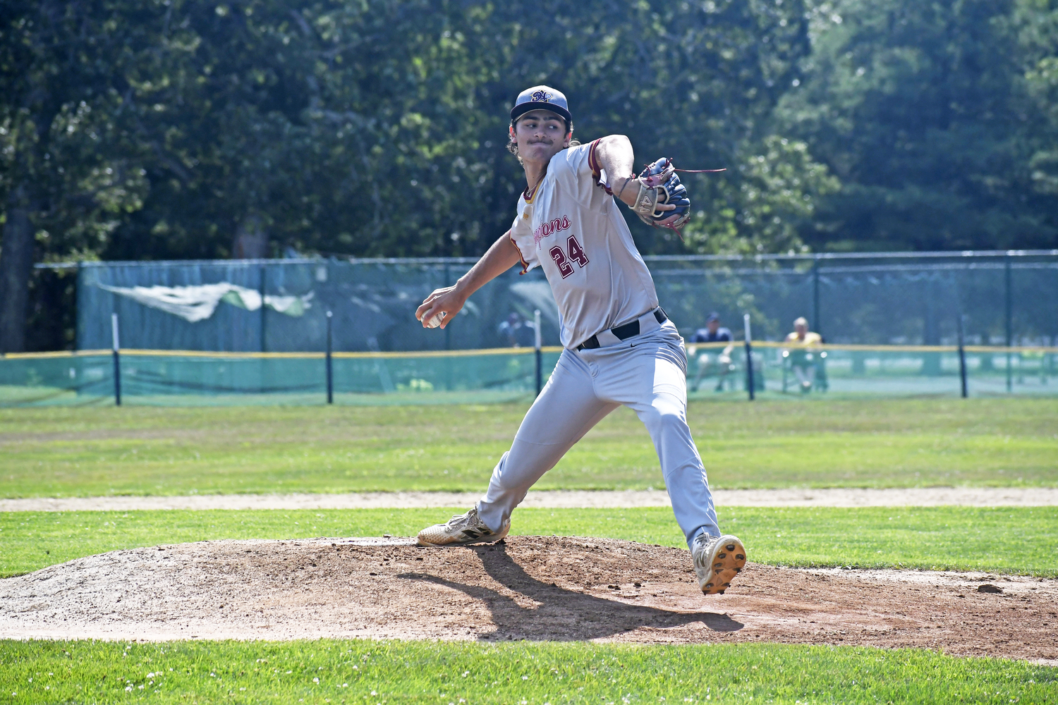 Dylan Sarabia (Shelter Island/Bates) was the starting pitcher for the HCBL All-Stars.  DREW BUDD