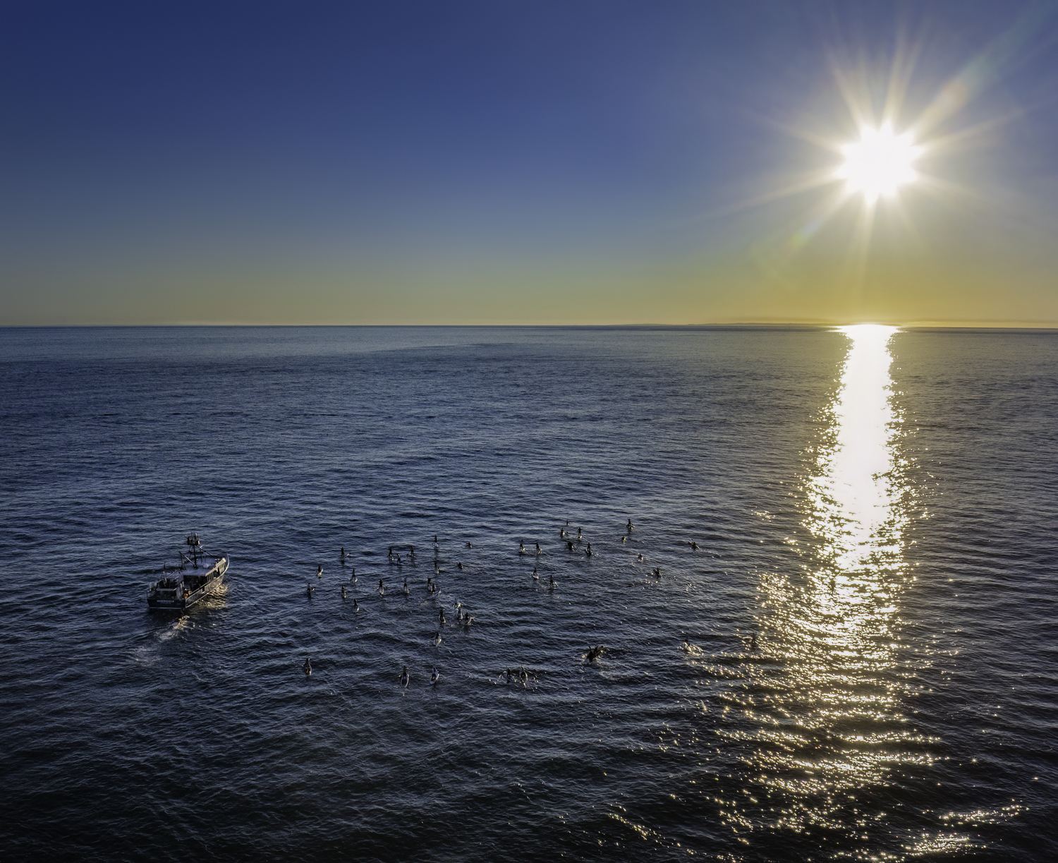 Participants of the Block Island Paddle Challenge head out on Saturday morning.  MARIANNE BARNETT