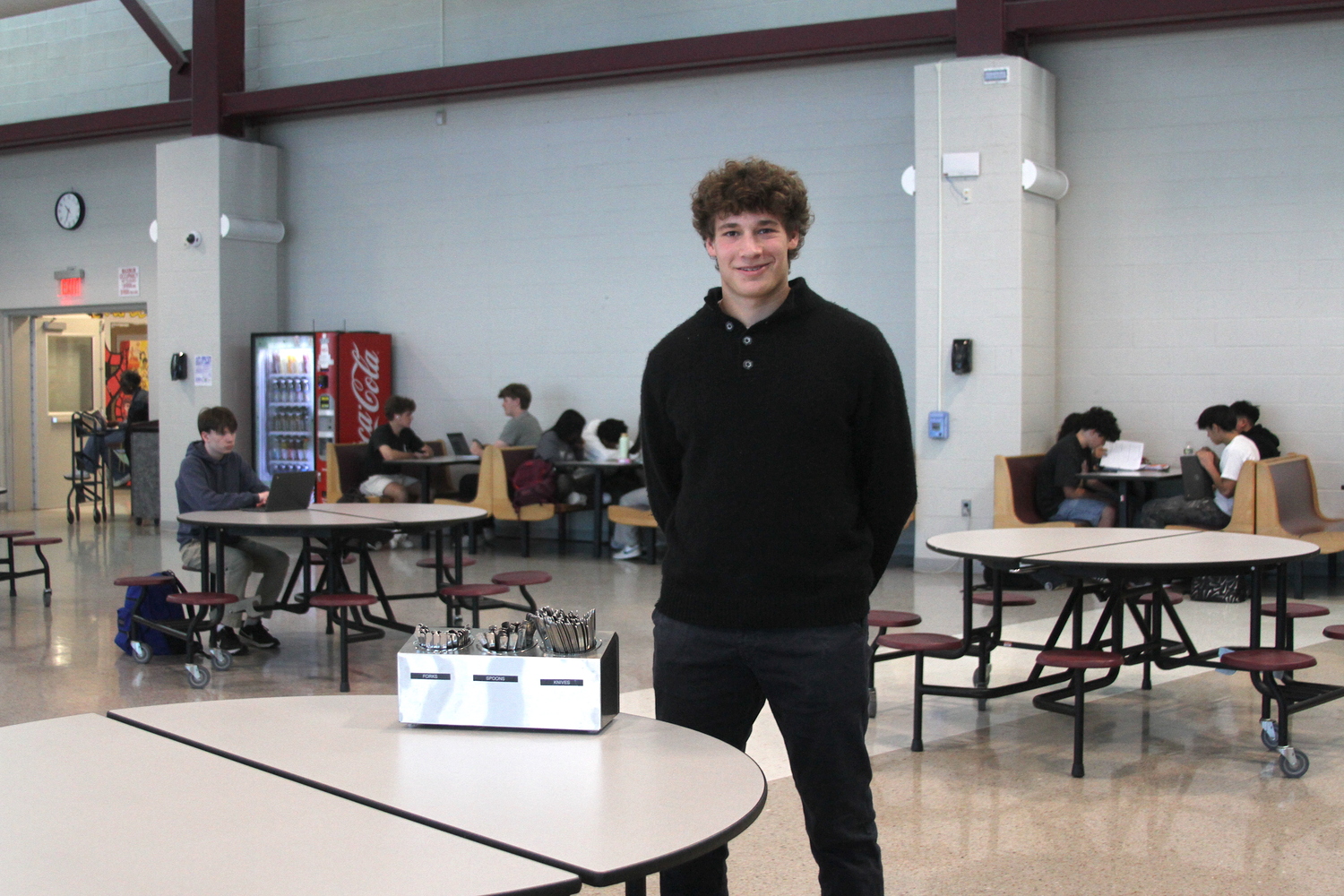 East Hampton junior Charlie Stern ran pilot programs in 2024 and 2025 before presenting his proposal to the board of education in April. DESIRÉE KEEGAN