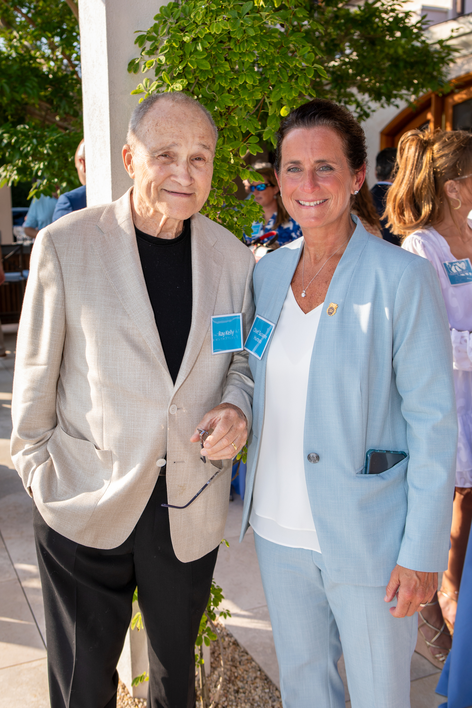 Former NYPD Commissioner Ray Kelly with Southampton Village Police Chief Suzanne Hurteau. PB PHOTO CONCIERGE