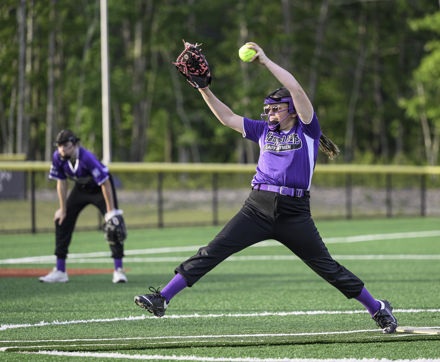 Morgan Tuthill pitching.  MARIANNE BARNETT