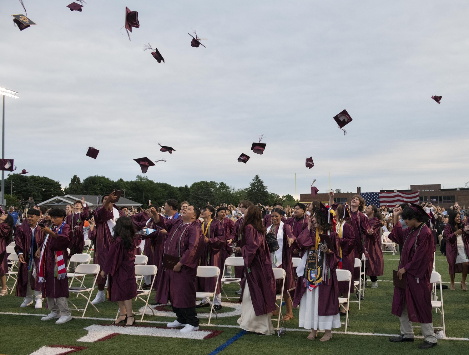 The Southampton High School Class of 2025 celebrated commencement on Friday, June 27.   DOUG KUNTZ