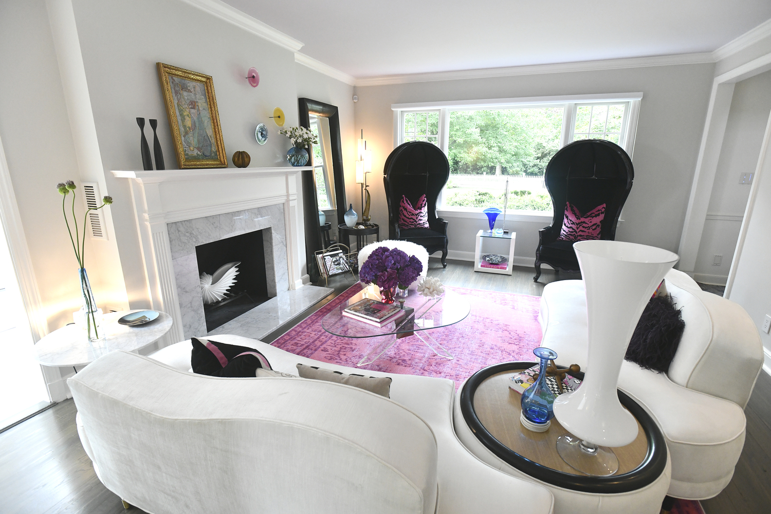 The living room.  DANA SHAW