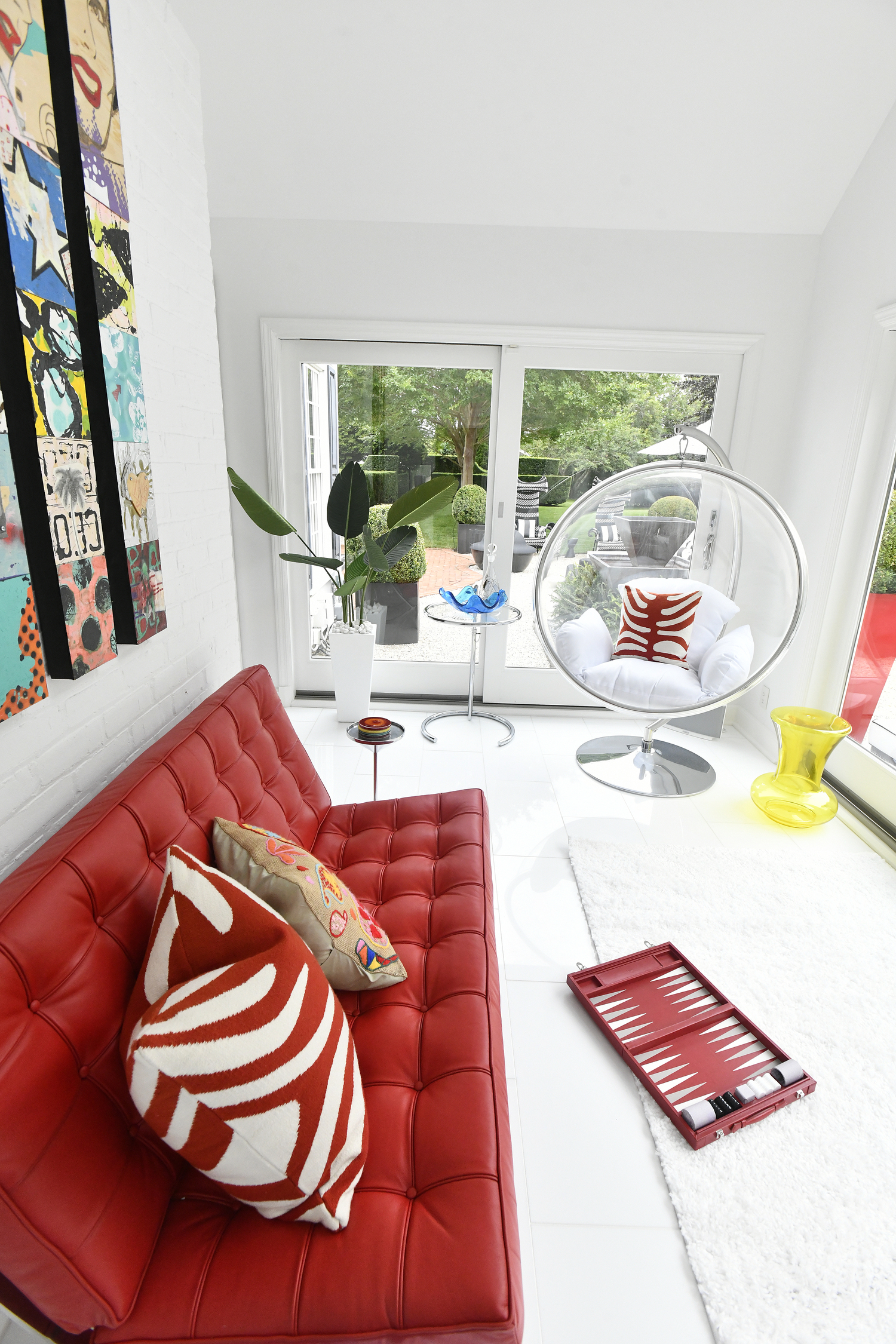 The sunroom.  DANA SHAW
