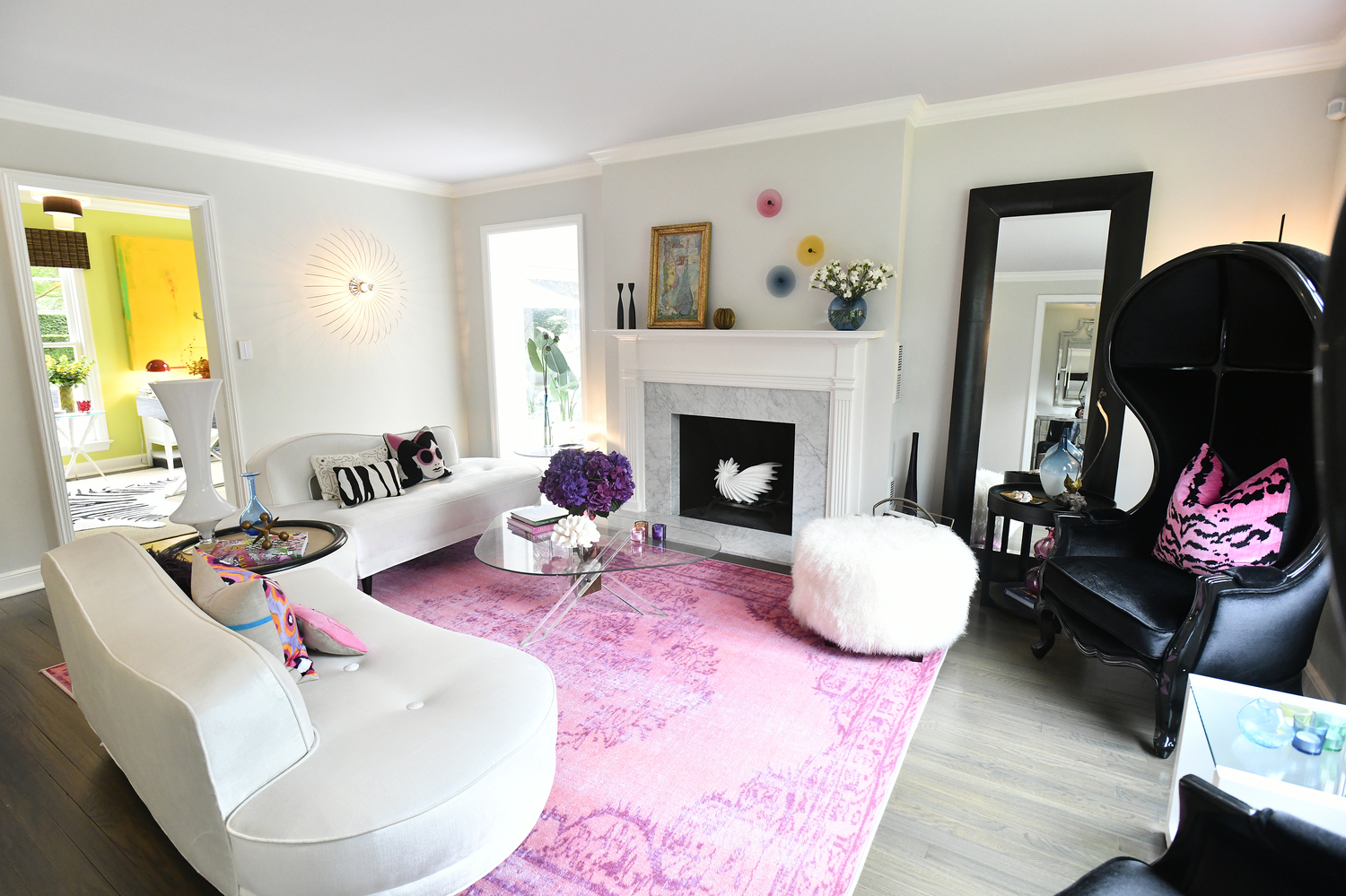 The living room.   DANA SHAW