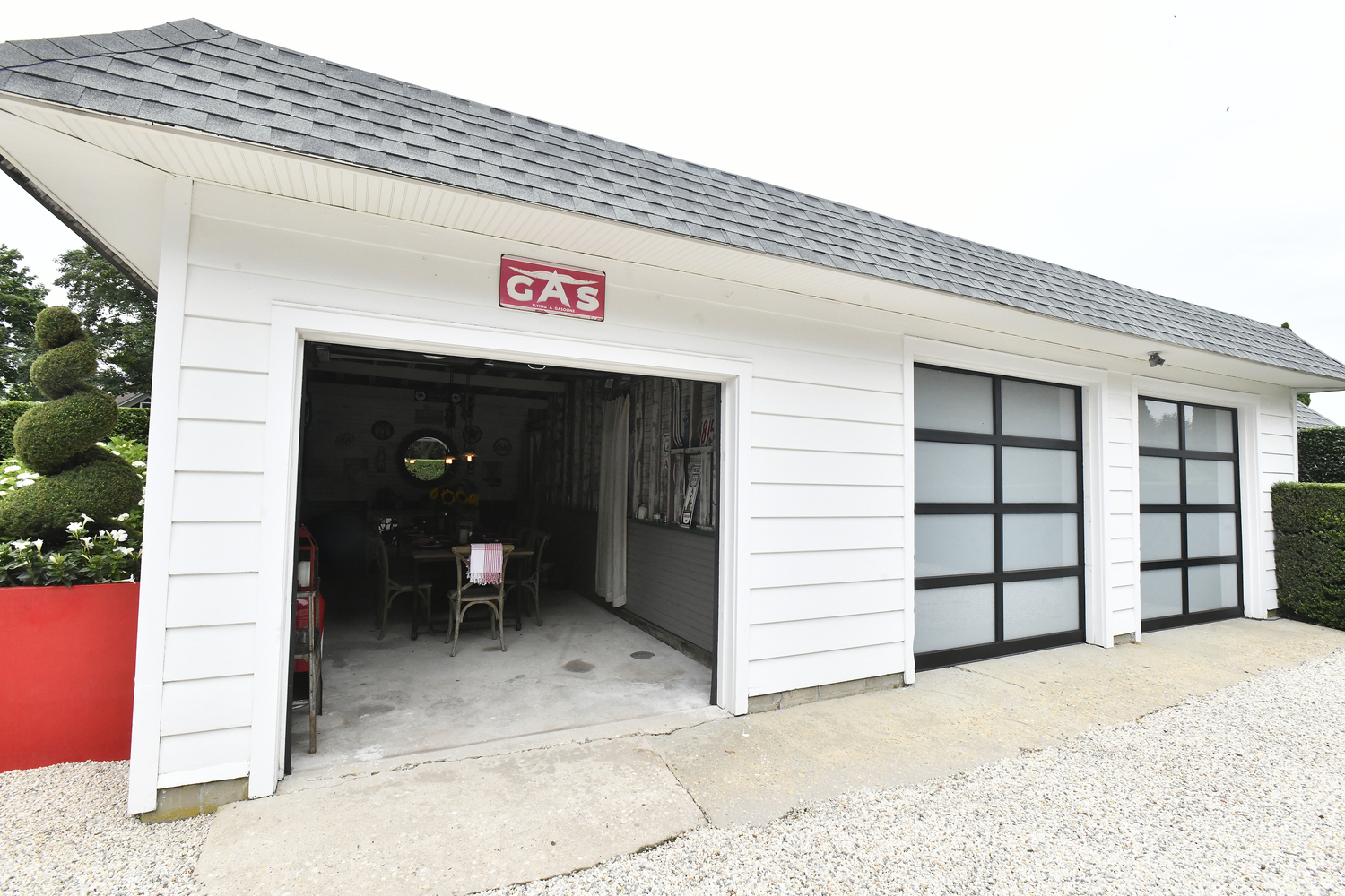 The former service station that sits on the property. DANA SHAW
