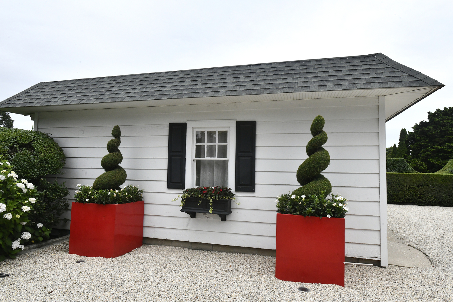 The former service station that sits on the property. DANA SHAW