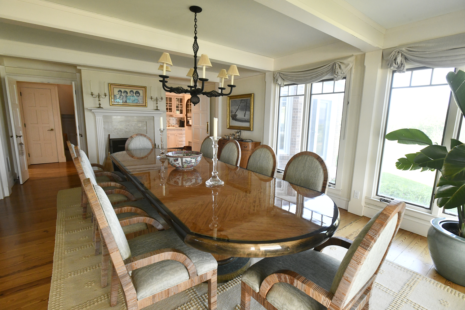 The dining room.  DANA SHAW