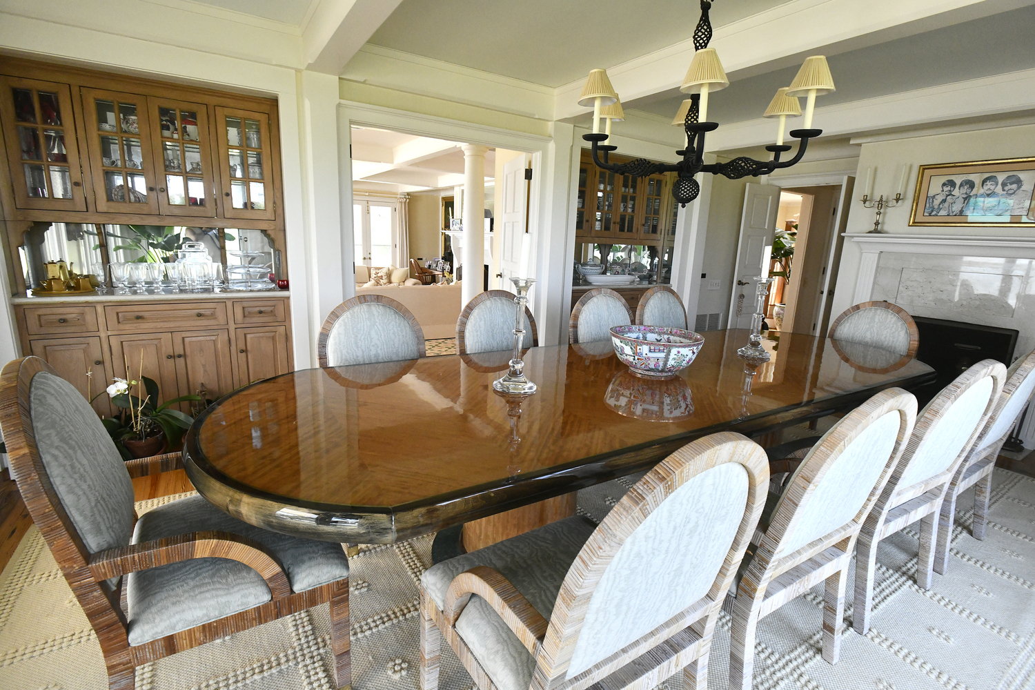 The dining room.  DANA SHAW