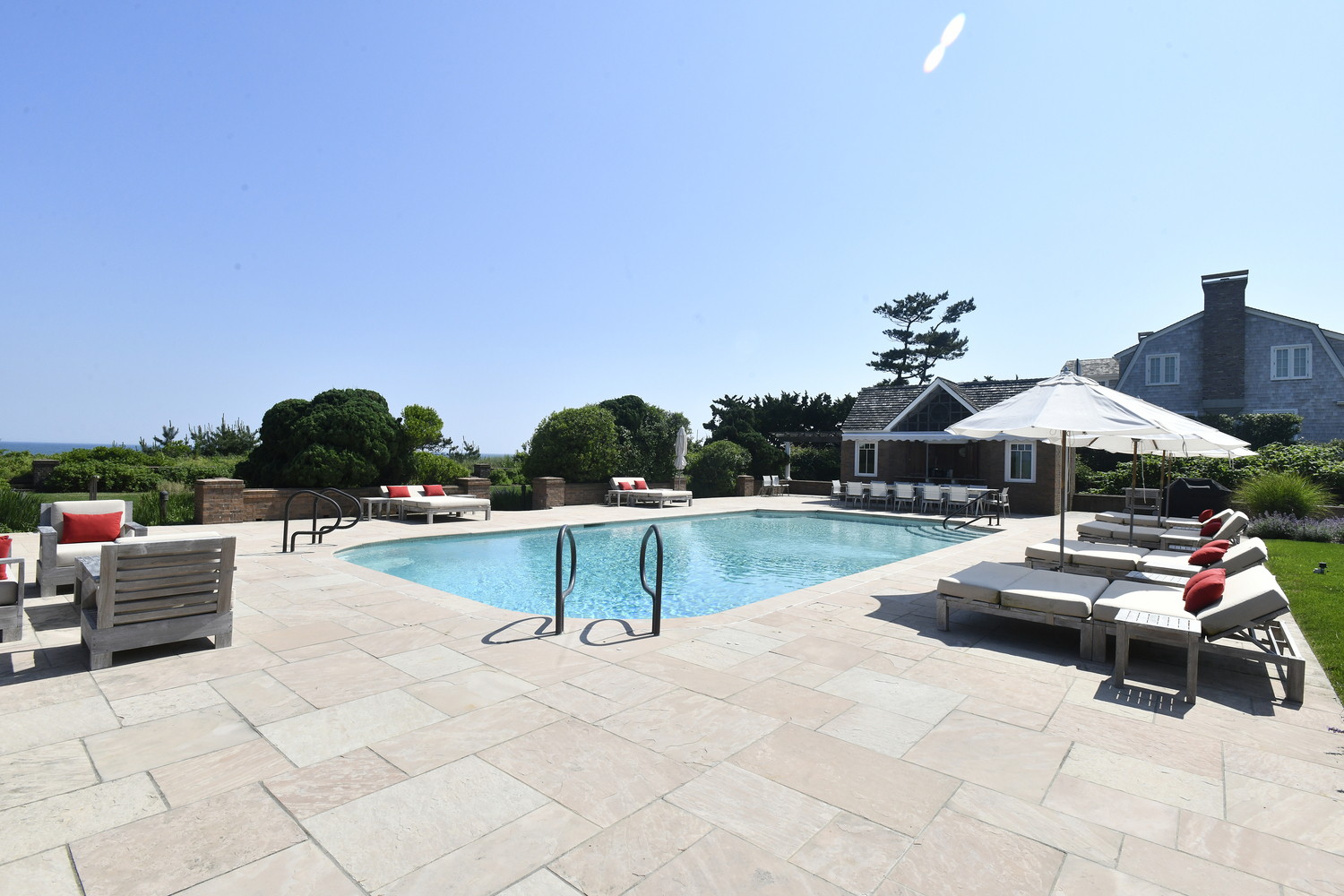 The pool area at 
