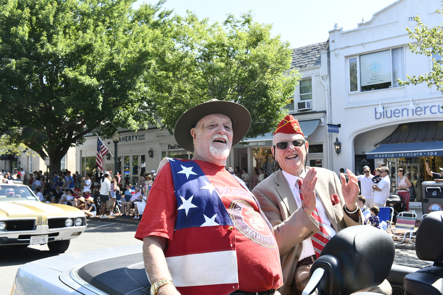 Vietnam Veteran Jon Foster and Judge Edward Burke Sr.   DANA SHAW