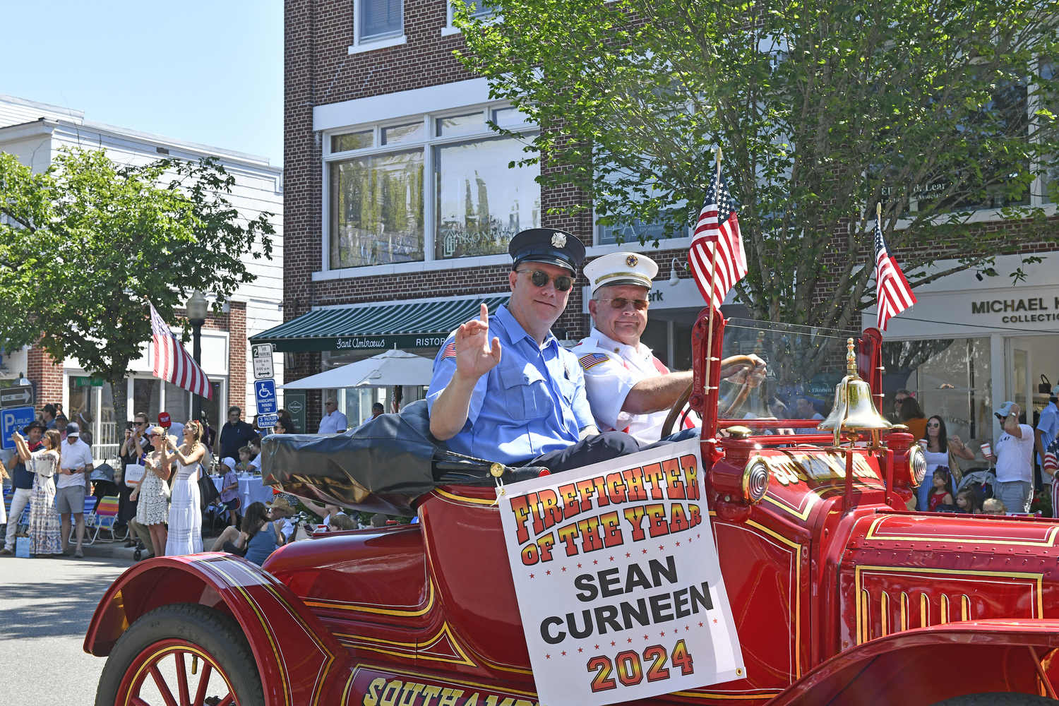 2004 Southampton Fire Department Officer of the Year Sean Curneen.  DANA SHAW