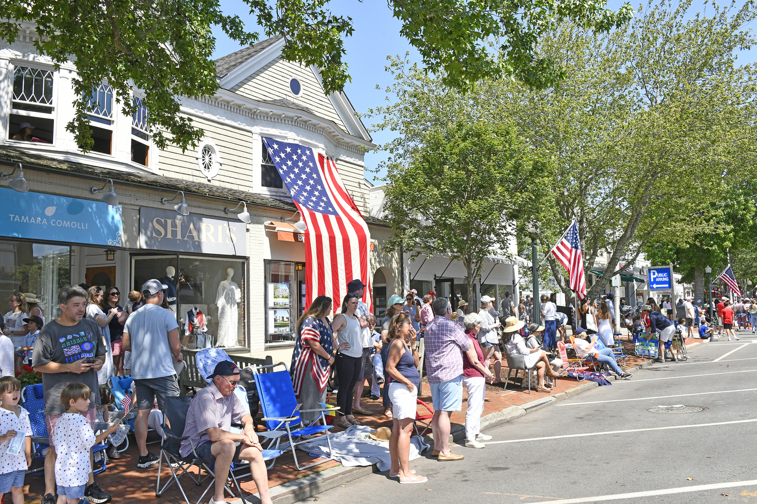 The crowd at the July 4 parade.