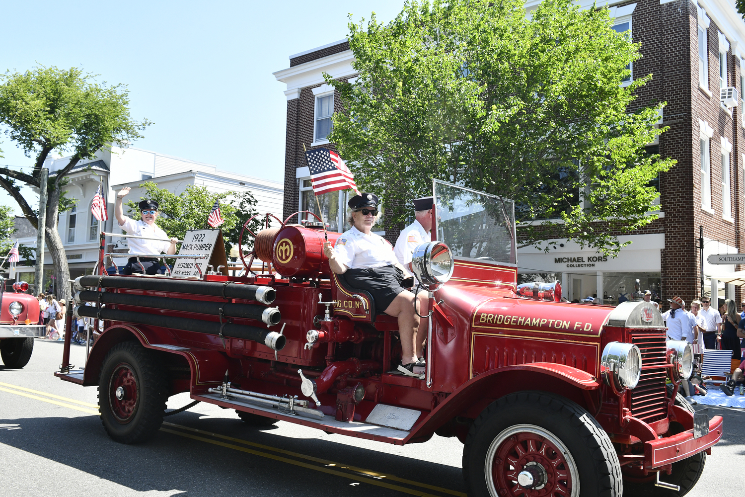 The Bridgehampton Fire Department.  DANA SHAW
