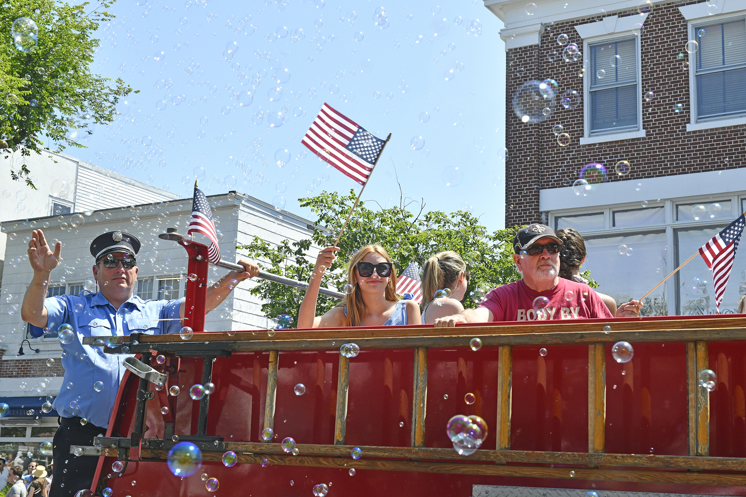 The Westhampton Beach Fire Department.  DANA SHAW