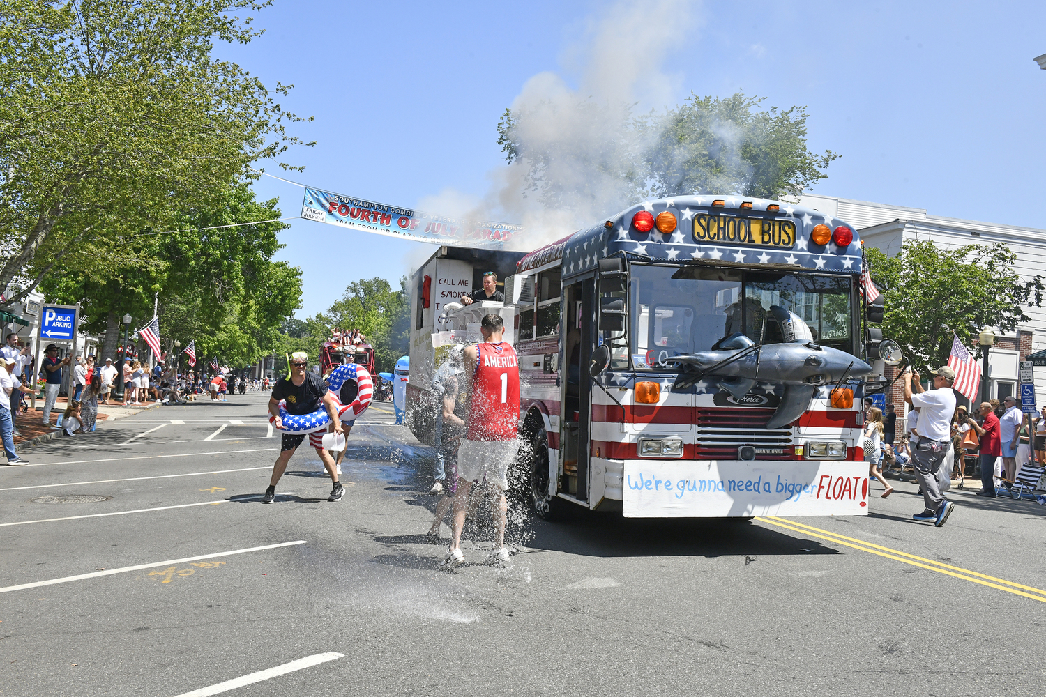 The North Sea Fire Department closed out the parade with a 