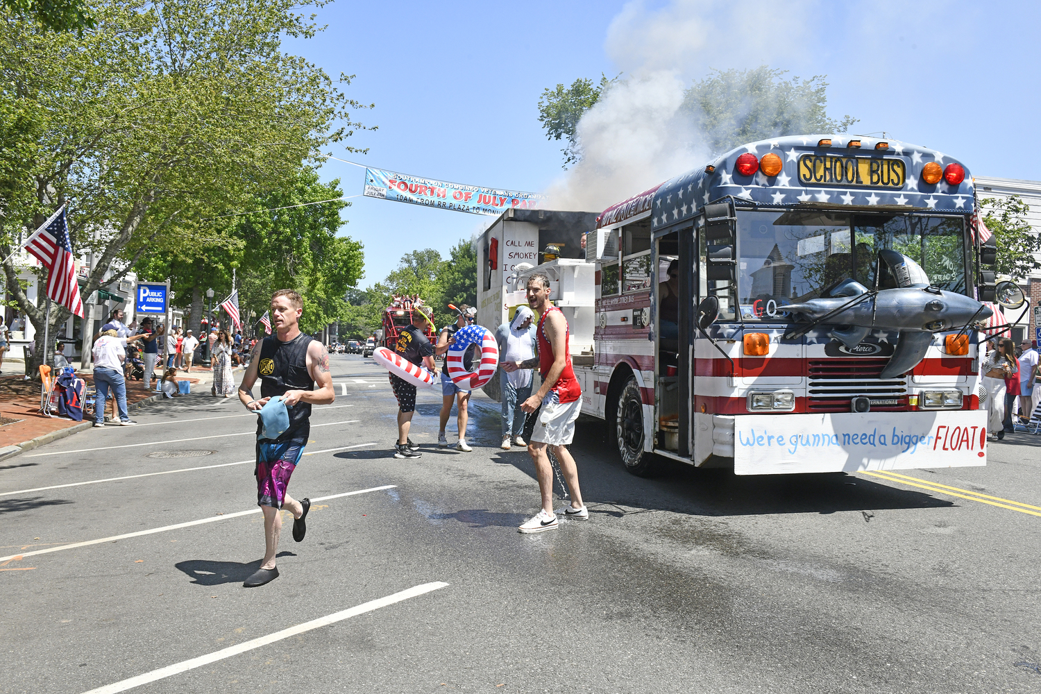 The North Sea Fire Department closed out the parade with a 