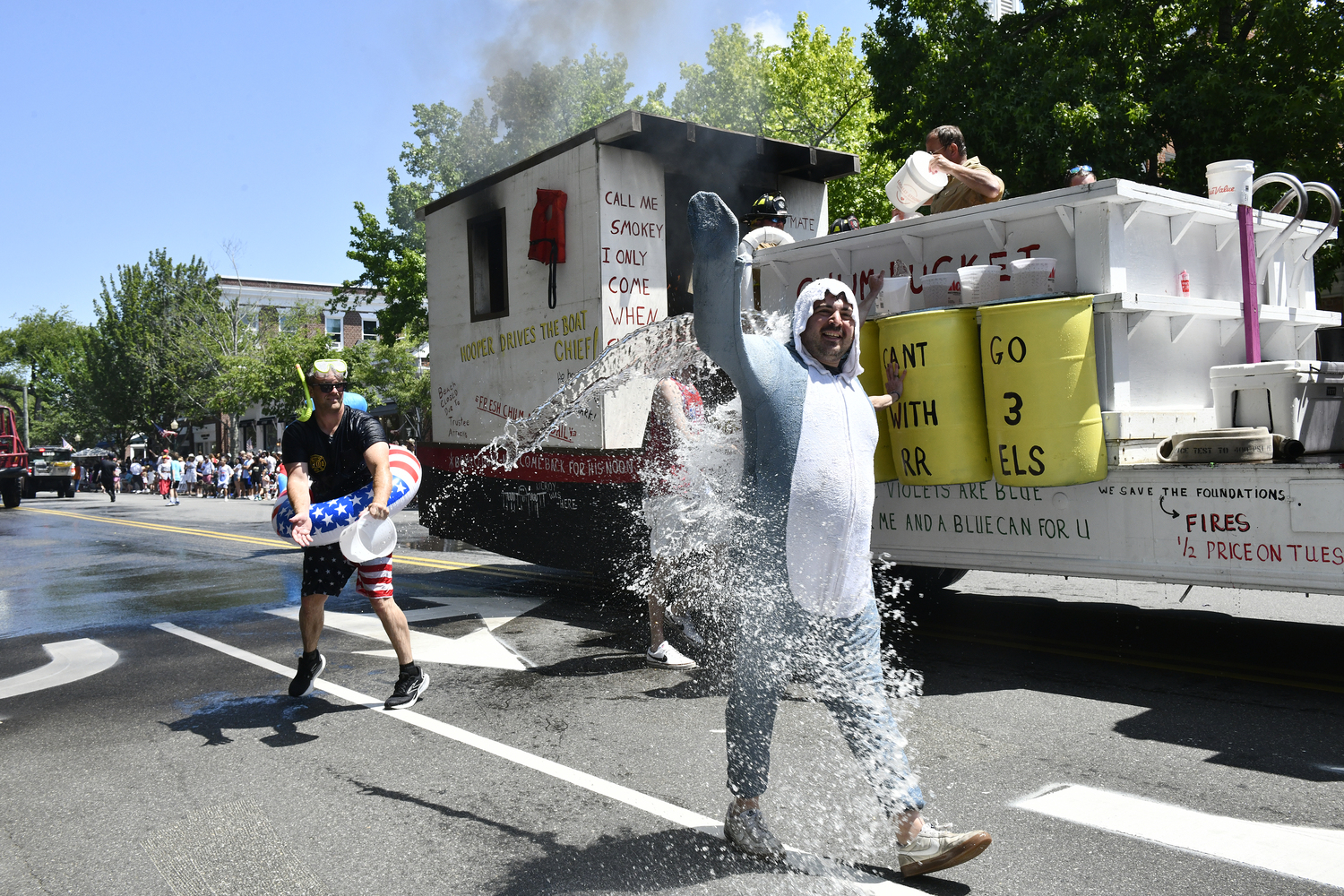 The North Sea Fire Department closed out the parade with a 