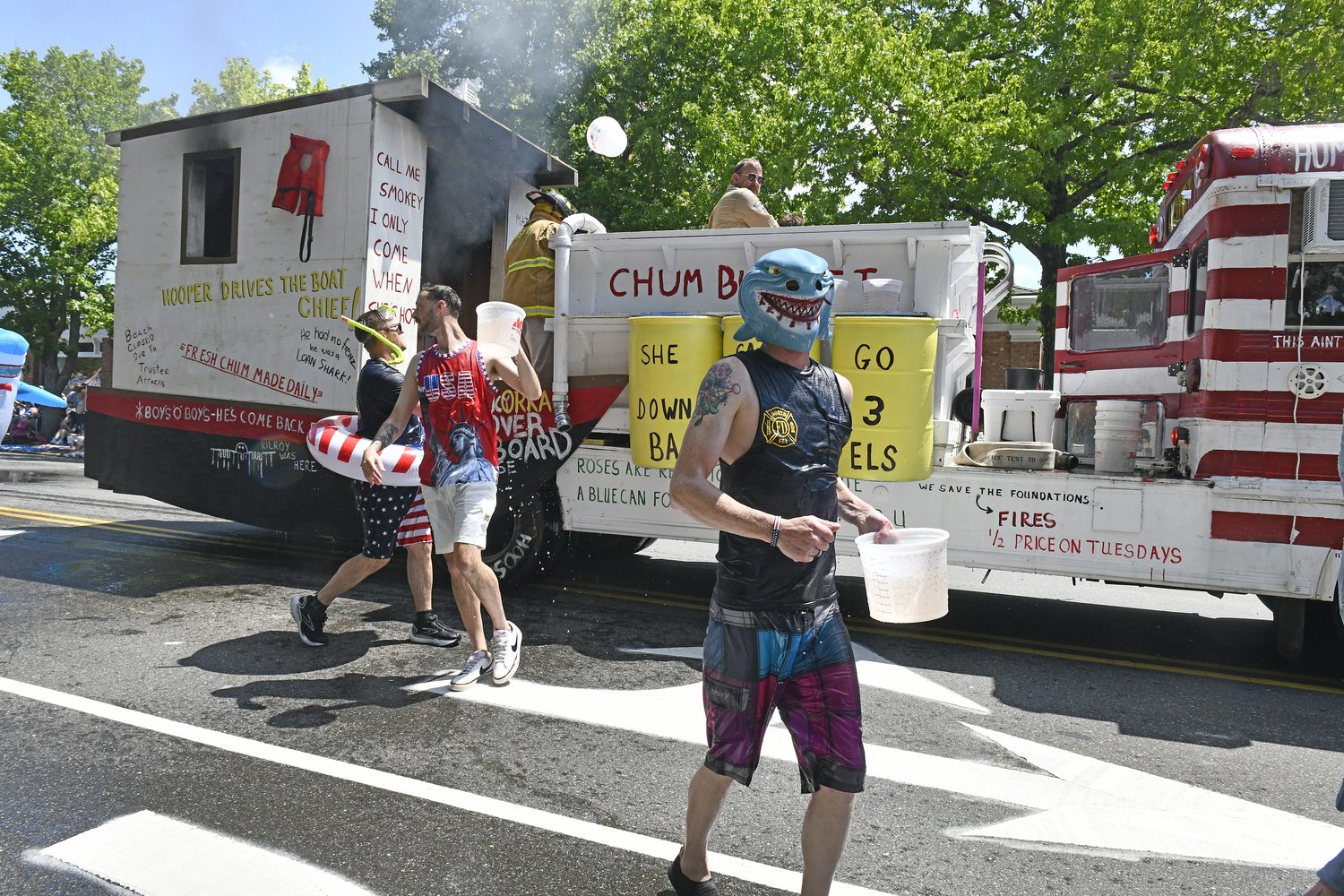 The North Sea Fire Department closed out the parade with a 