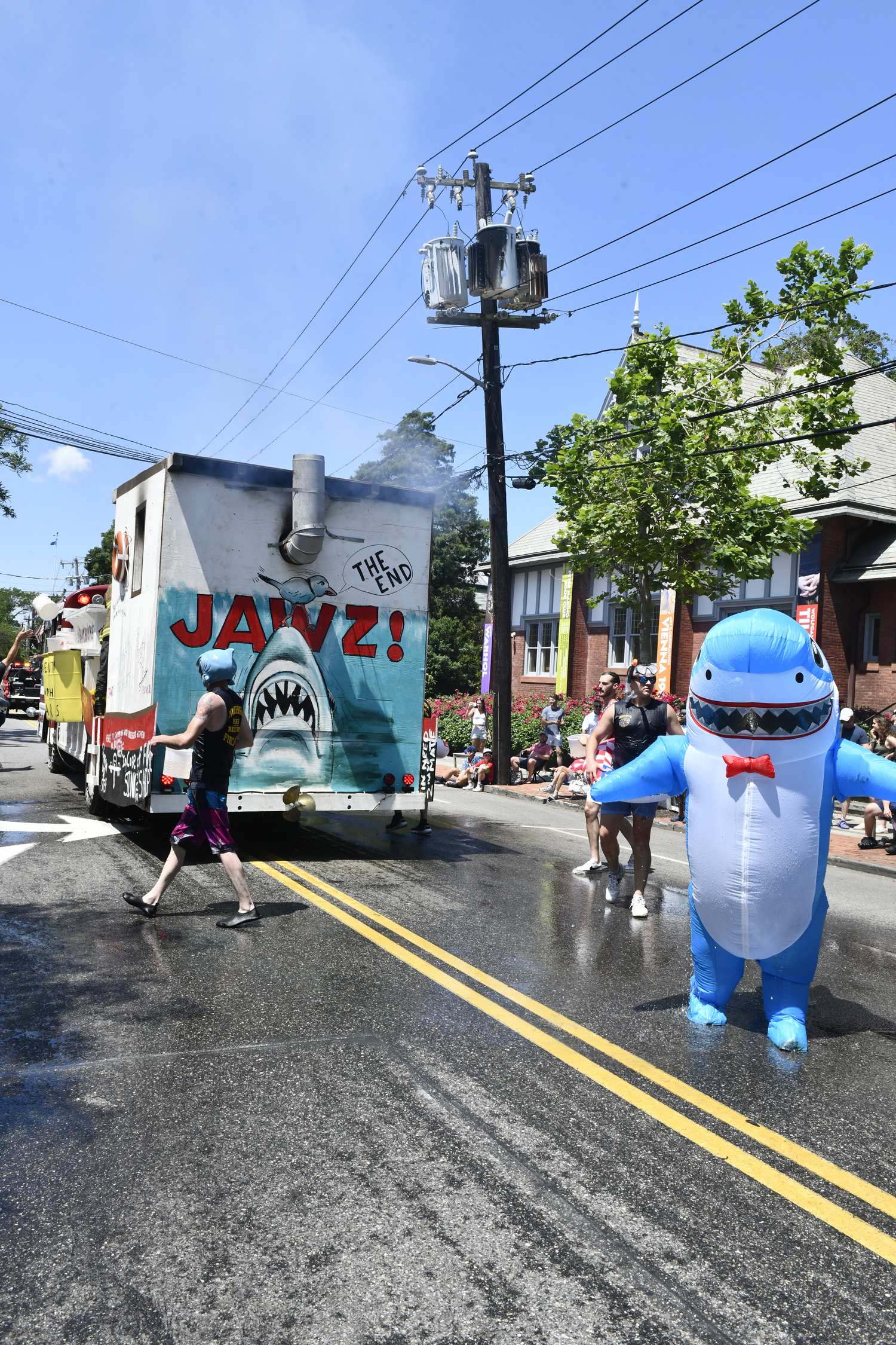 The North Sea Fire Department closed out the parade with a 