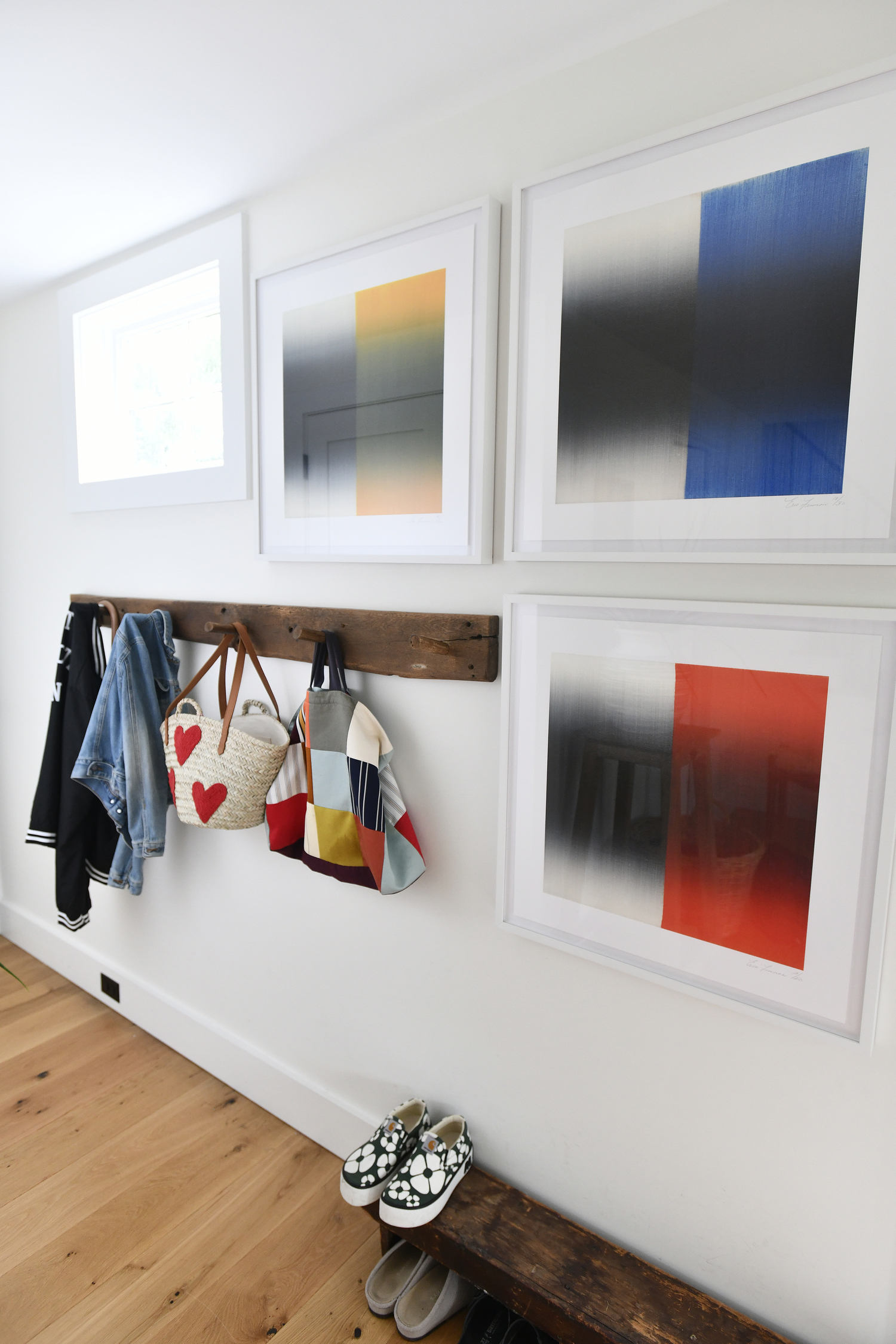 A nook off of the entryway leads to a guest bedroom.  DANA SHAW