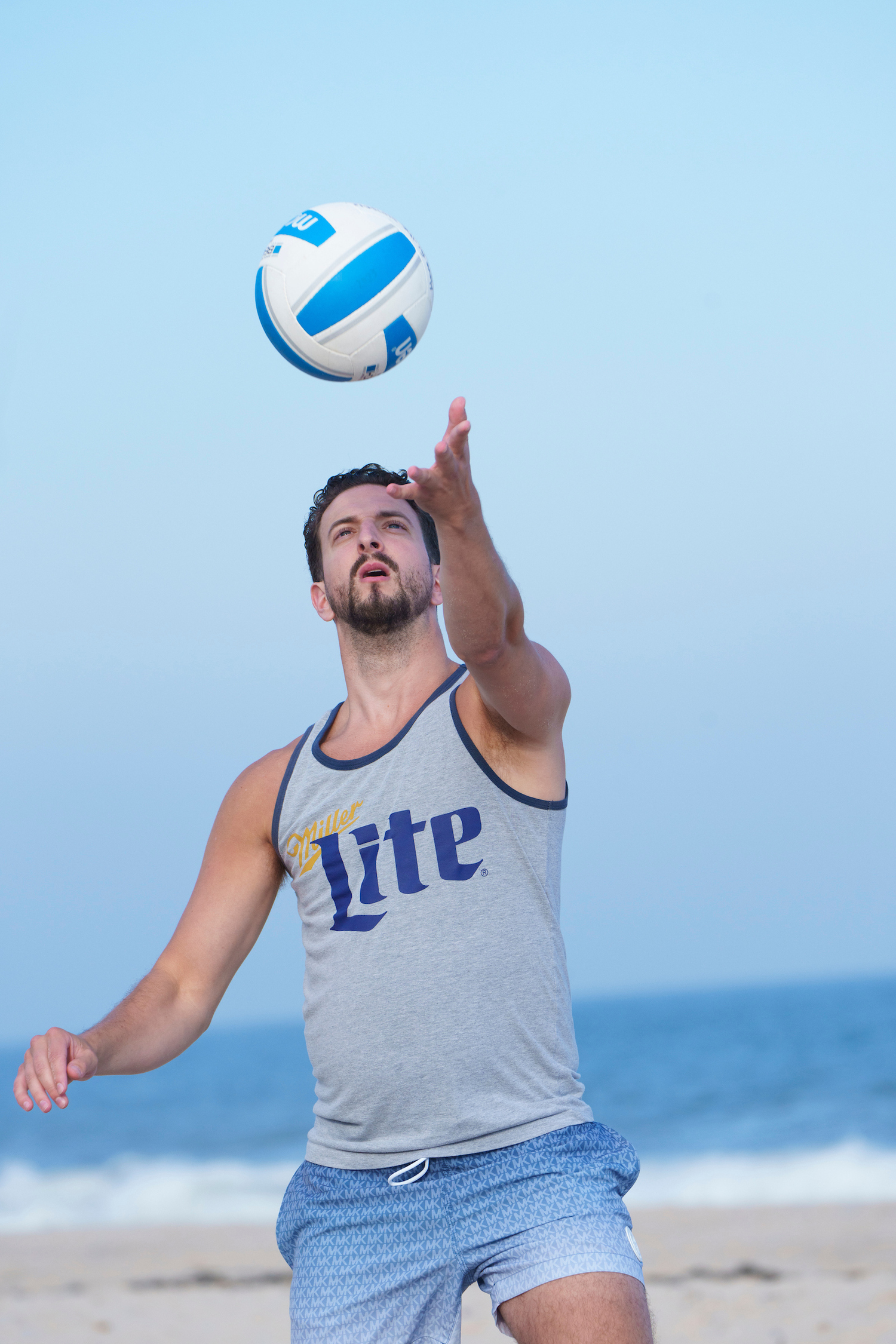 The 12 volleyball courts at Tiana Beach in Hampton Bays are packed on Tuesday and Thursday nights for leagues organized by East End Volleyball, which is on the cusp of its 50th anniversary. LORI HAWKINS