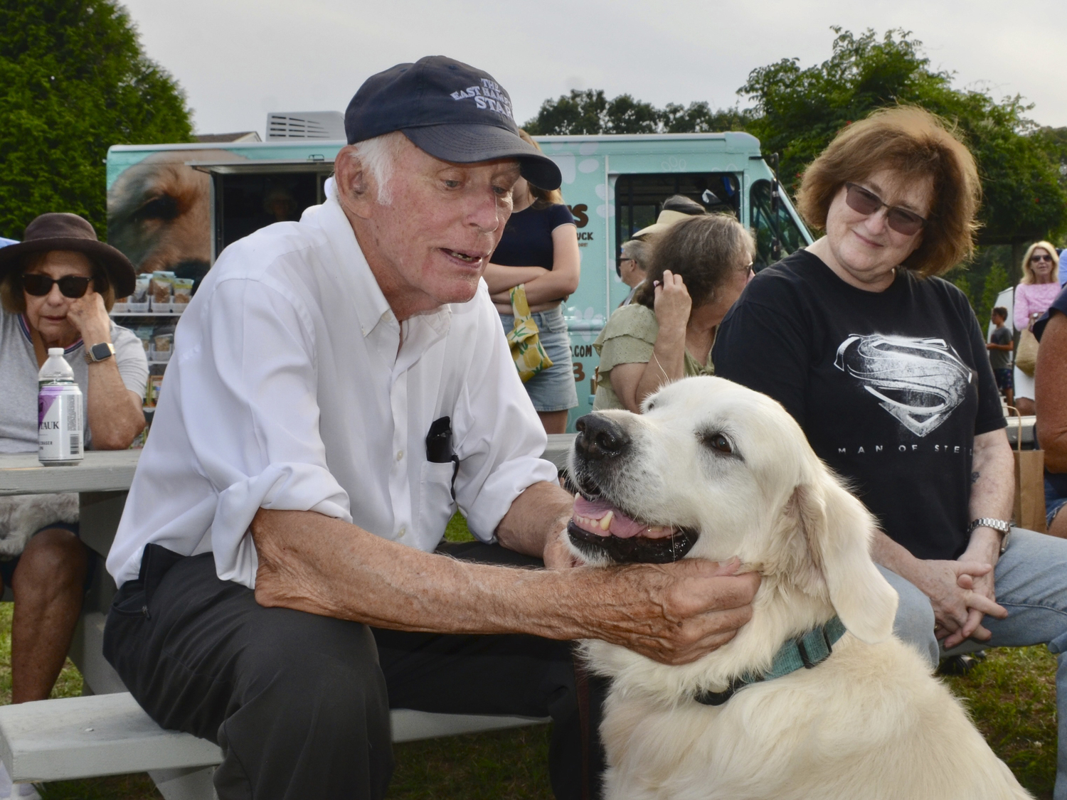 Jack Graves and O'en at the seventh annual East Hampton Lions Club Dog Show on Saturday.  KYRIL BROMLEY