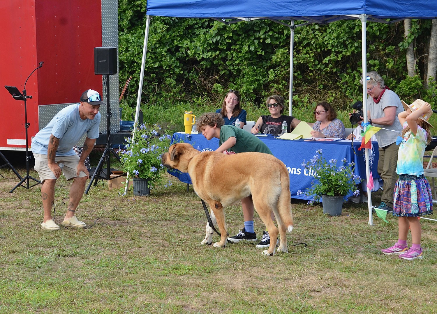 Dogs and their humans from across the region gathered at the Amagansett American Legion Hall on Saturday, to compete in the seventh annual East Hampton Lions Club Dog Show.  KYRIL BROMLEY