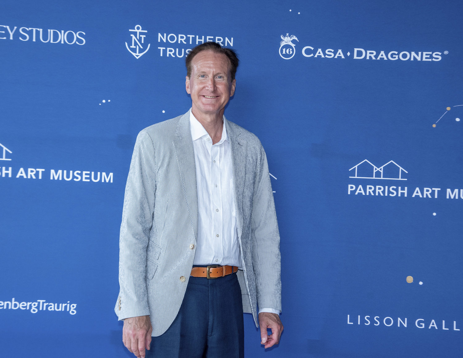 Southampton Village Mayor William Manger at the the Parrish Art Museum's Midsummer Gala: Echoes of the Cosmos. The event raised nearly $1.4 million in support of the Museum’s exhibitions, education initiatives, and inclusive programming.            LISA TAMBURINI