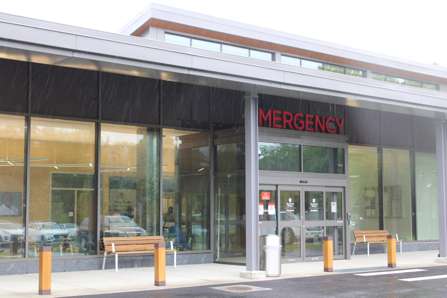 The East Hampton Emergency Department on its opening day, May 22. Since then, the facility has offered relief for ambulance drivers used to long rides to and from Stony Brook Southampton Hospital. JACK MOTZ