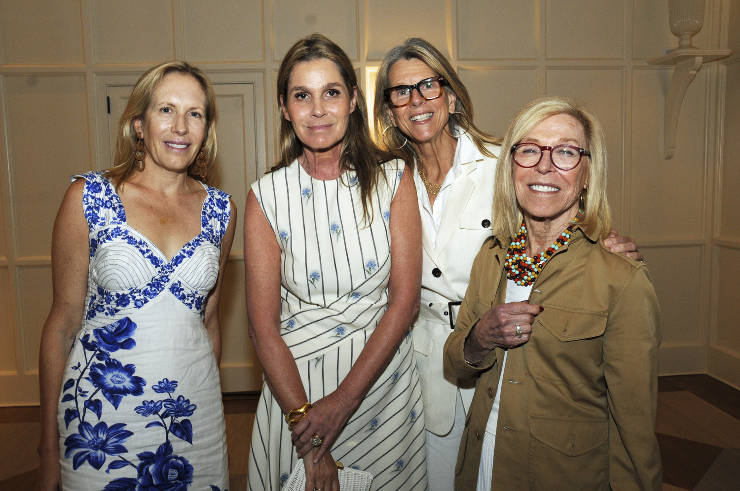 Luncheon Co-Chair Kate Davis, guest speaker Aerin Lauder, luncheon co-chair Mary Margaret Trousdale and Bette-Ann Gwathmey at the Southampton Hospital Foundation’s 5th Annual Fundraising Luncheon on July 17 at the Maidstone Club in East Hampton. Guest Speaker Aerin Lauder spoke about the role that flowers have played in her family’s history and in her new book, “Living With Flowers.