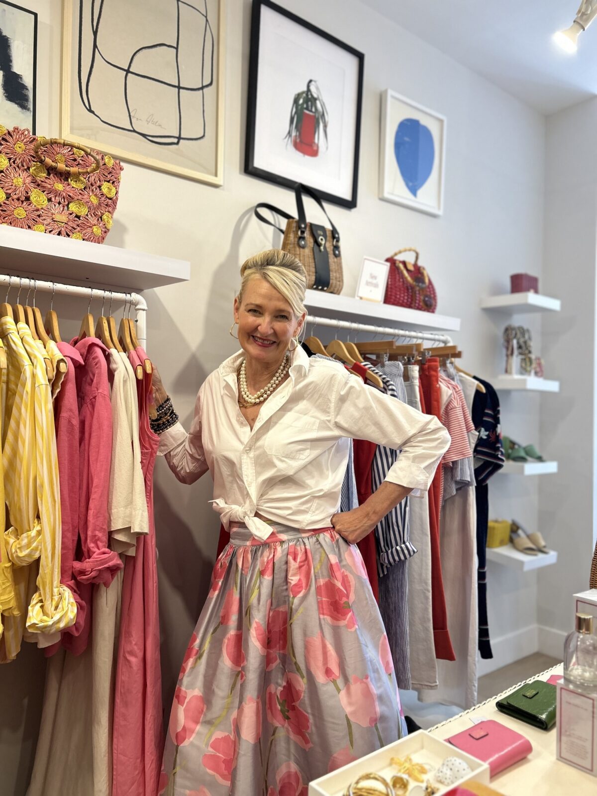 Elyce Arons in her Sag Harbor store, Frances Valentine. HOPE HAMILTON