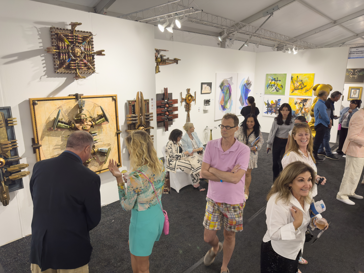 Attendees gather at the 18th Annual Hamptons Fine Art Fair in 2024. COURTESY SAM MORRIS