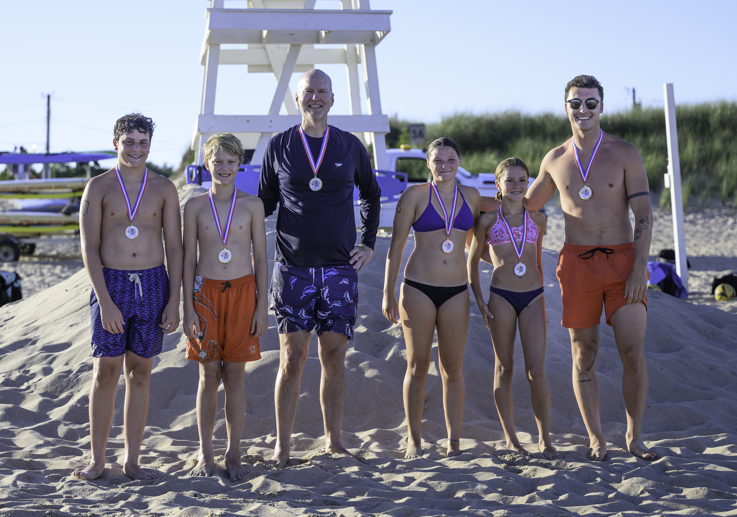 Finishers with their medals.  MARIANNE BARNETT