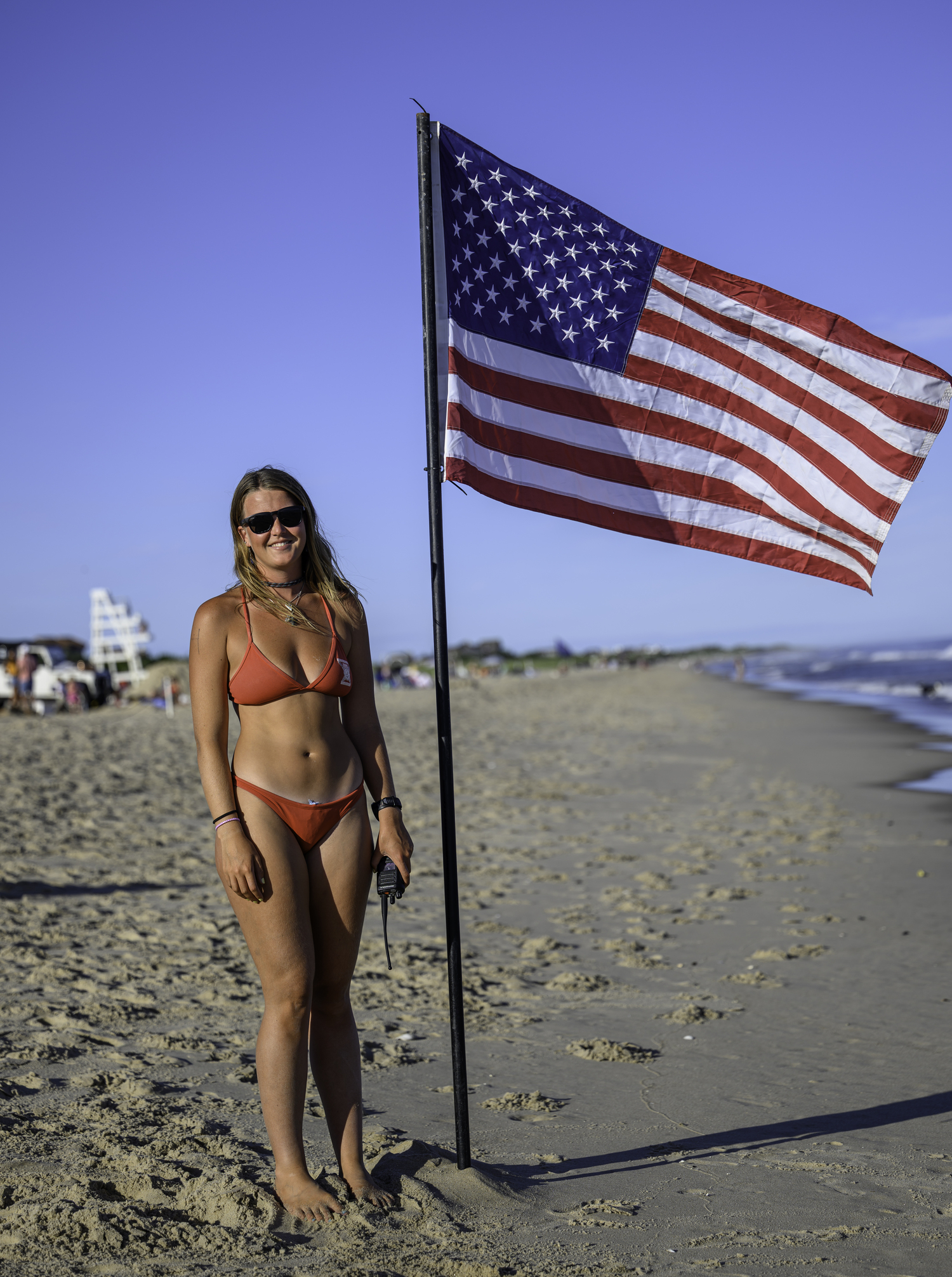 An HLA lifeguard working Friday's event.  MARIANNE BARNETT