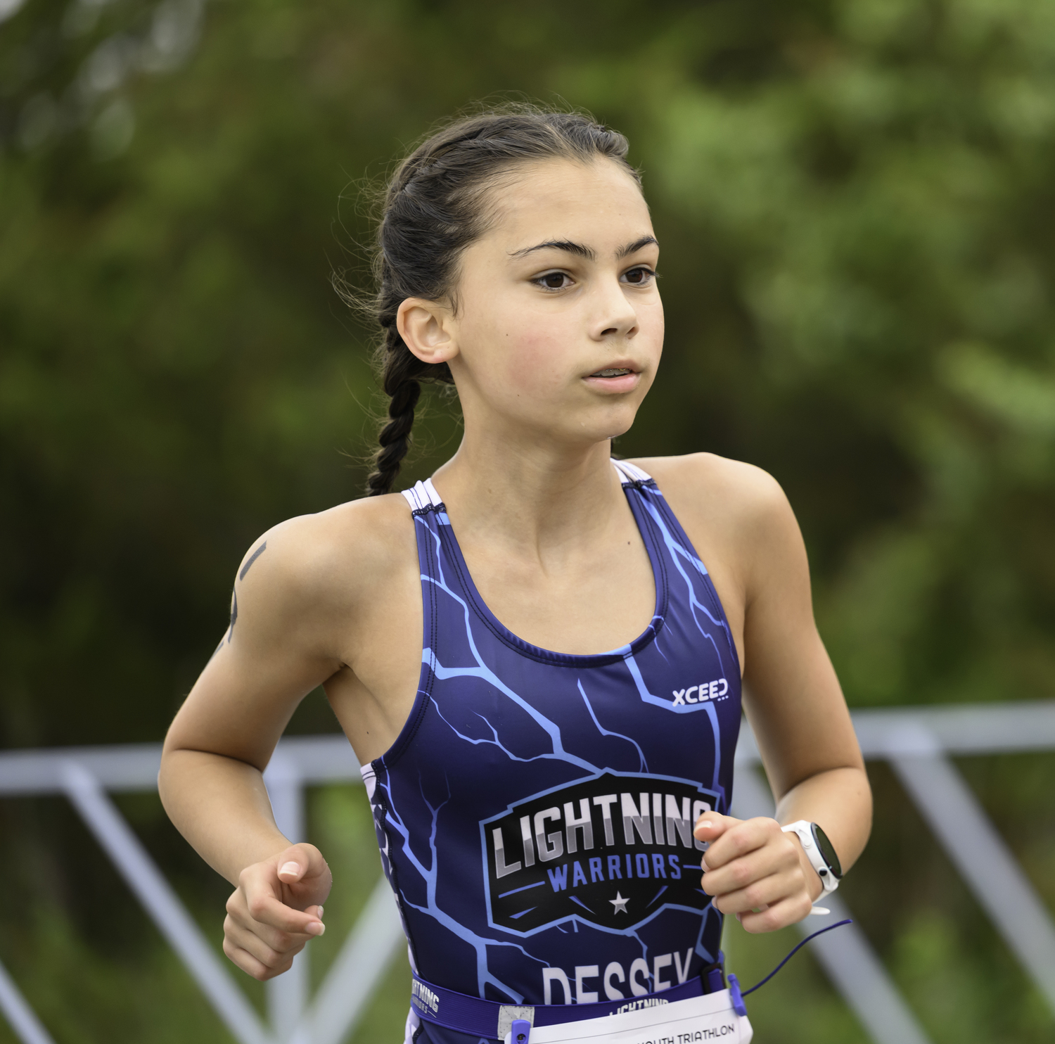 Juliet Dessey of Selden was one of the many Lightning Warriors competing on Saturday morning.  MARIANNE BARNETT
