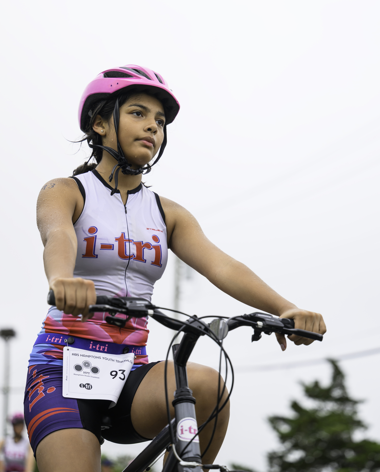 Milena Rojas of East Hampton on the bike.  MARIANNE BARNETT