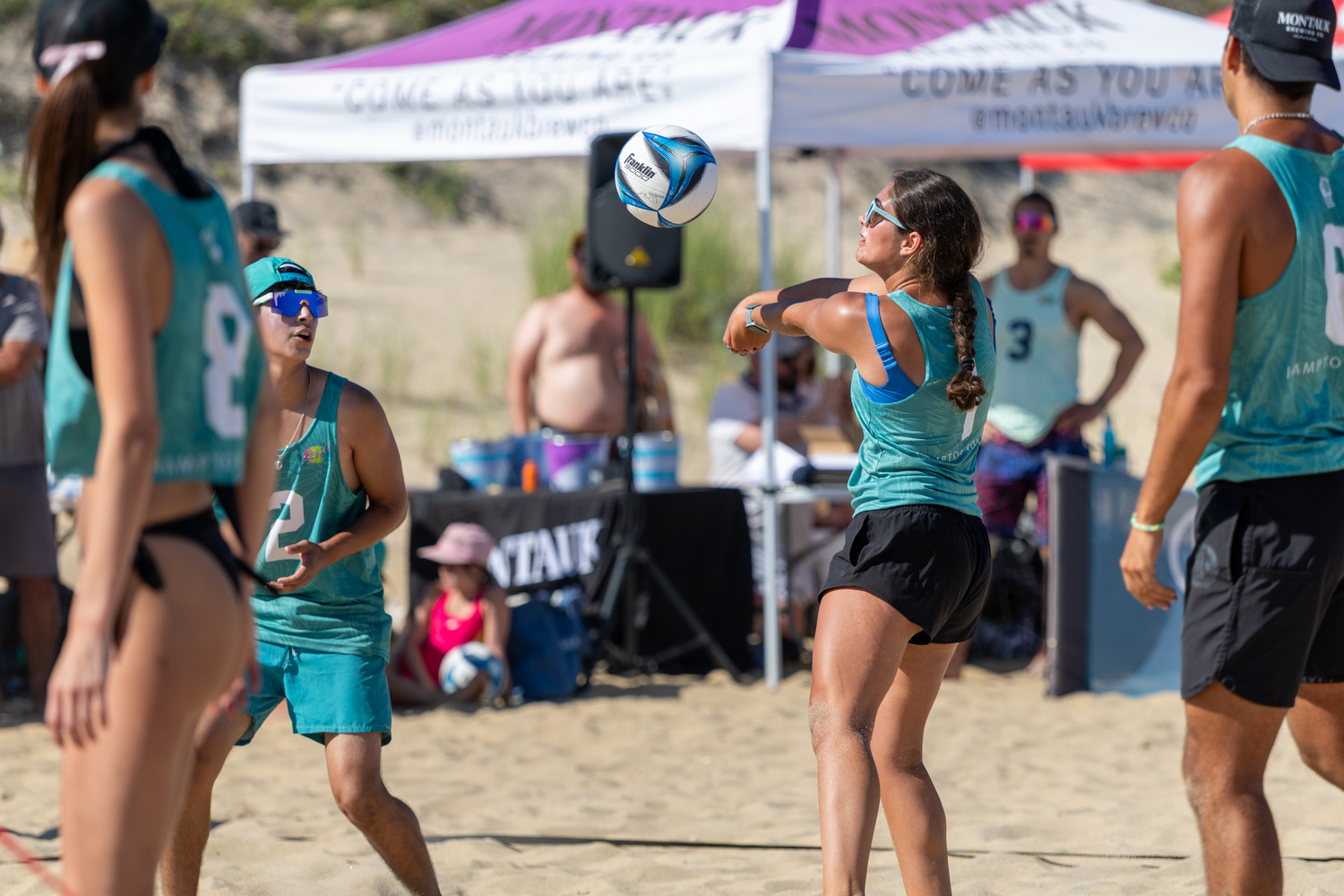 The inaugural Hampton Volley: The Tournament was held at Kirk Park Beach in Montauk on July 22.  RON ESPOSITO