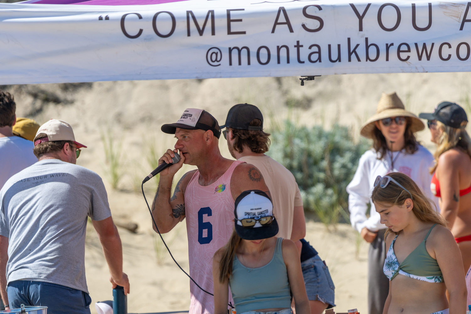 The inaugural Hampton Volley: The Tournament was held at Kirk Park Beach in Montauk on July 22.  RON ESPOSITO