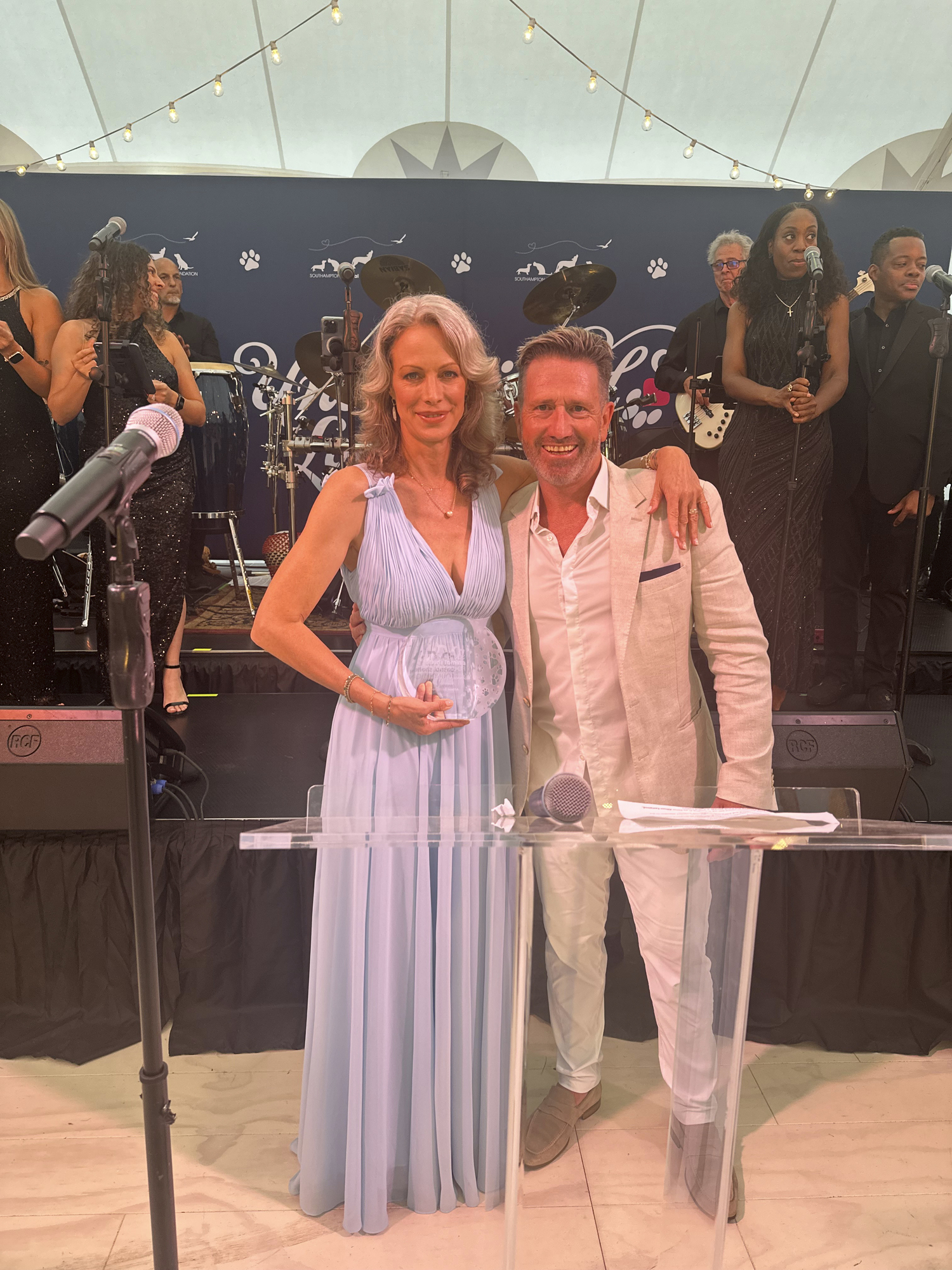 Alison Eastwood and Christopher Teakle at the Unconditional Love Gala.  GREGORY D'ELIA