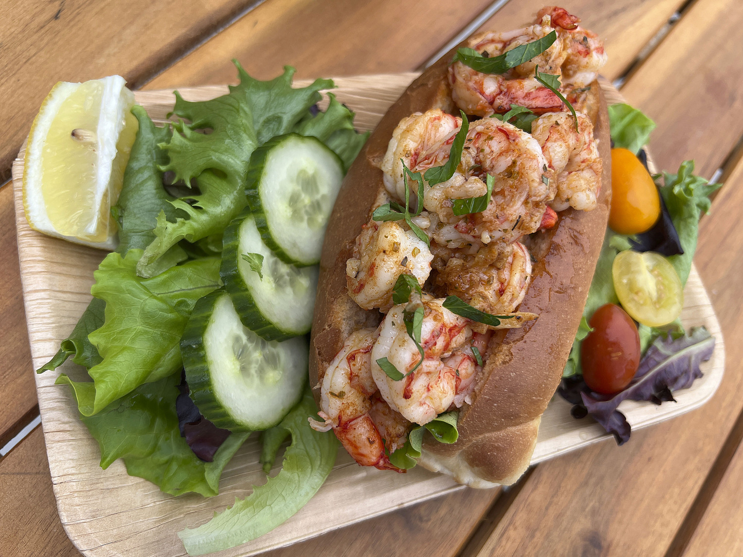 Haskell's Hot Cajun Royal Red Shrimp Roll    DANA SHAW