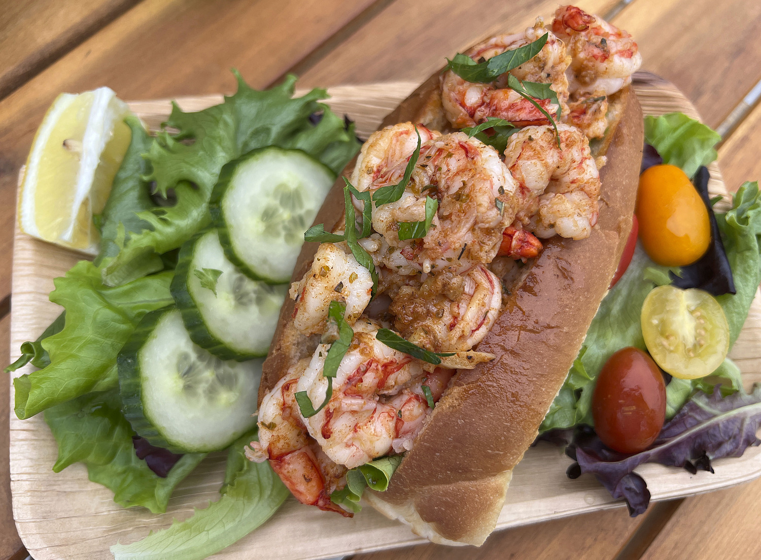 Haskell's Hot Cajun Royal Red Shrimp Roll    DANA SHAW
