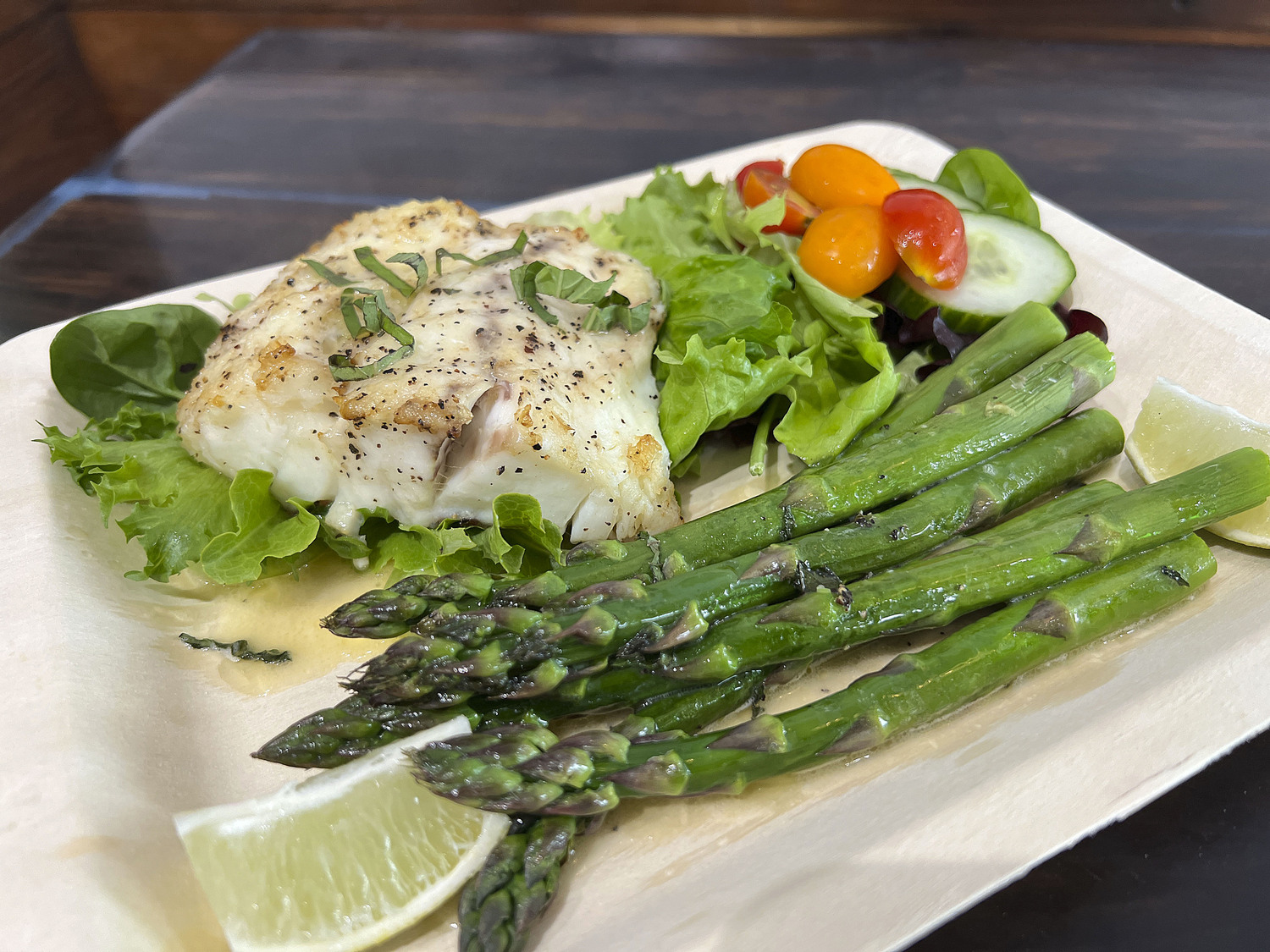 Fresh sea bass.  DANA SHAW