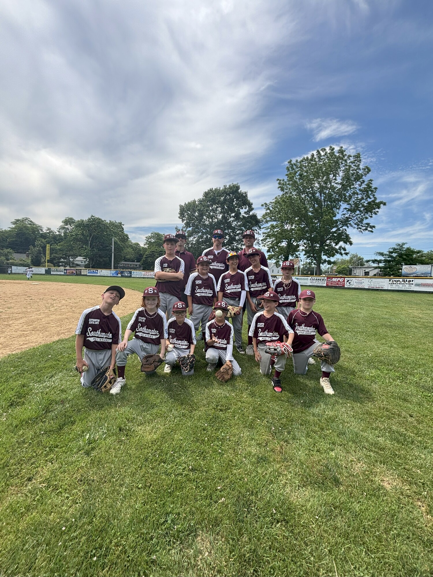 Southampton Little League's 10-and-under baseball All-Stars.   COURTESY ROB CAMERON