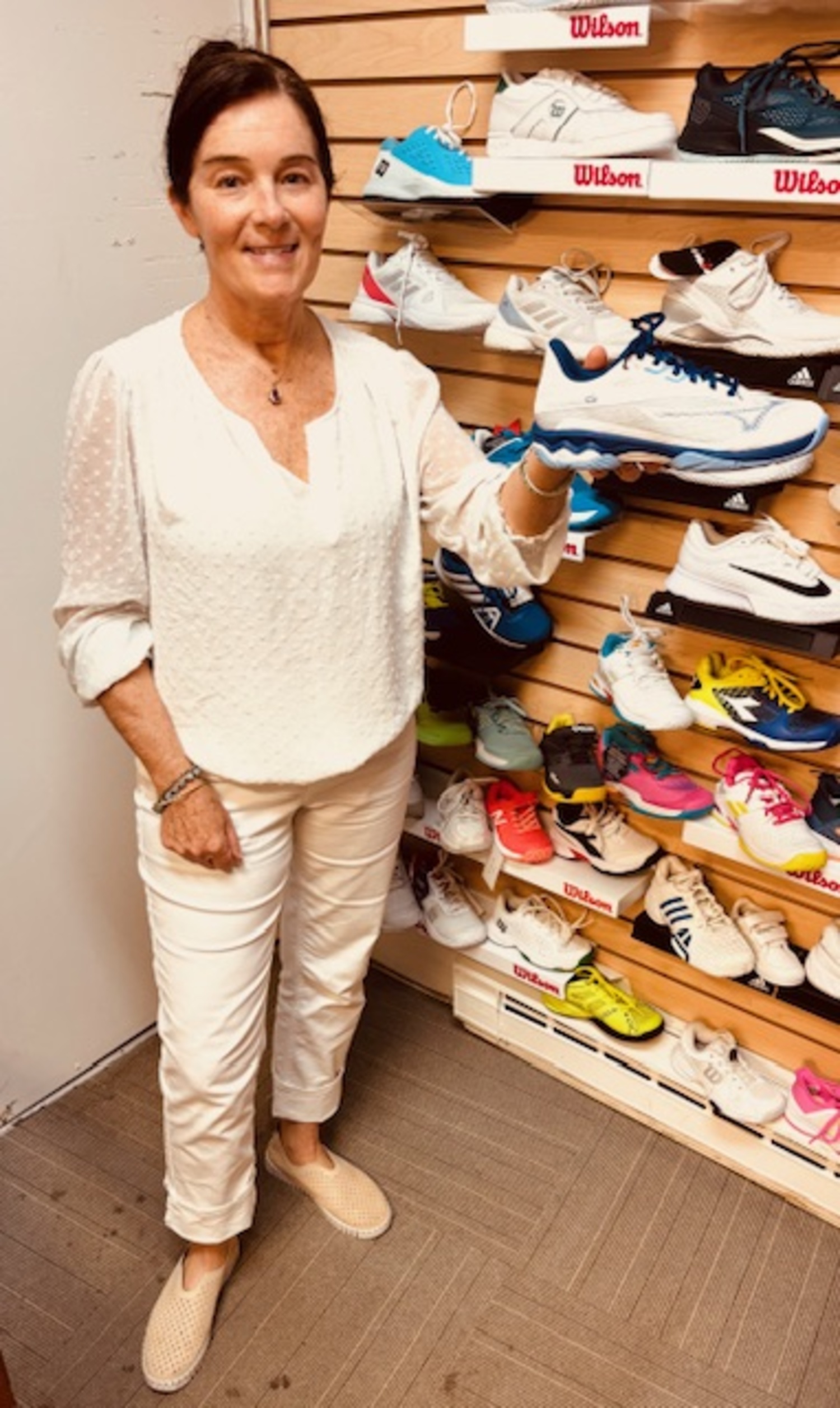 Kathy Springman at Tennis East.