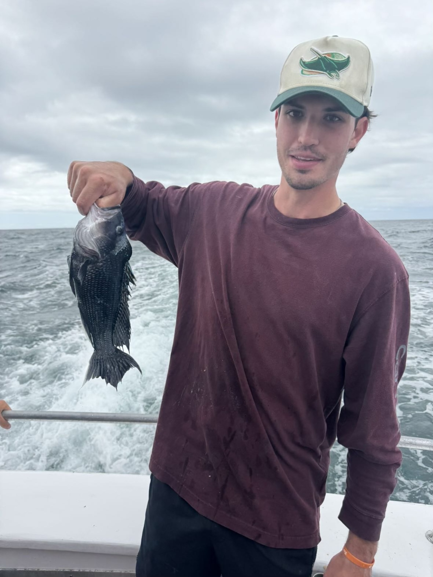 Andrew Steinhubel with his catch. BRODY MINDER