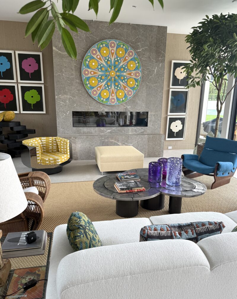 A chic sitting room by Shelly Cekirge Interiors. STEVEN STOMAN

